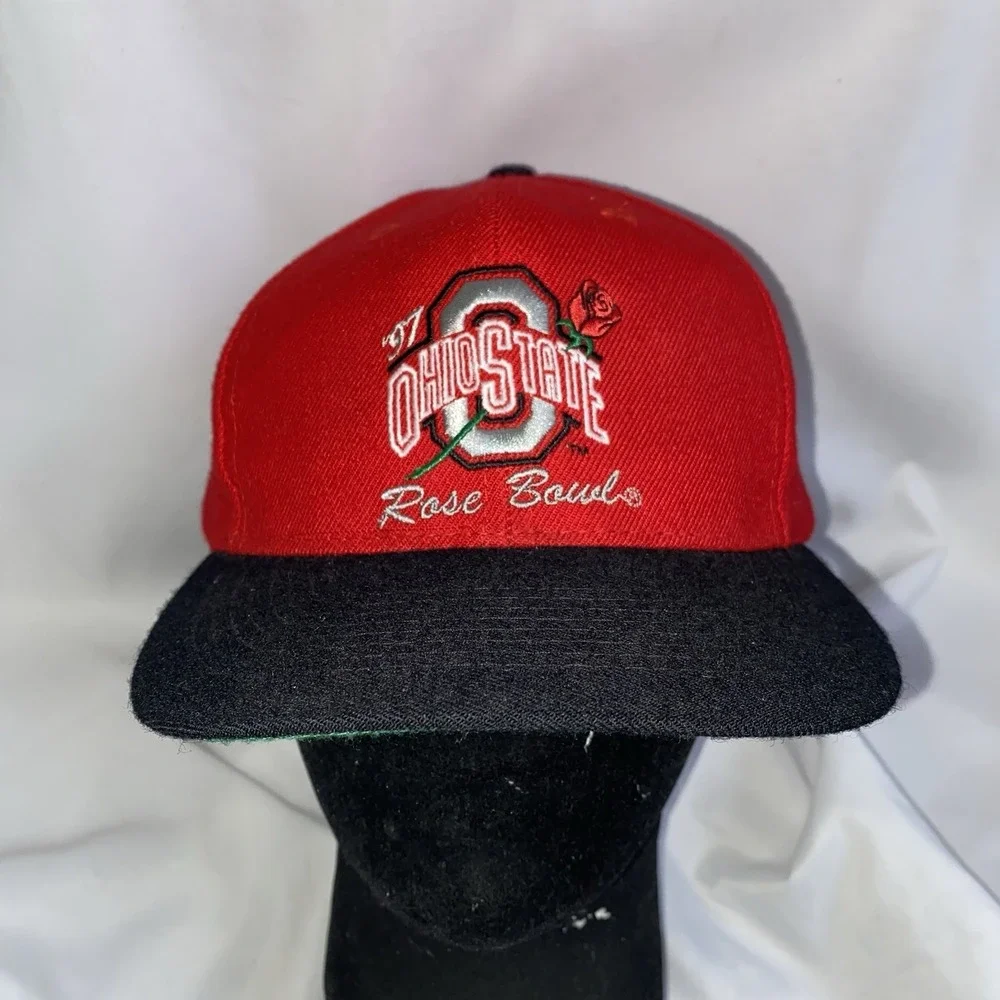 Vintage 1997 Ohio State Buckeyes Rose‎ Bowl SnapBack Hat Embroidered